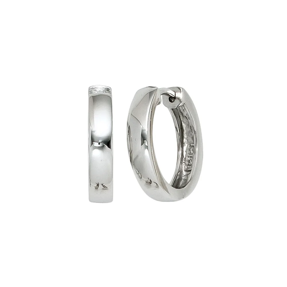 Creolen rund 925 Sterling Silber Ohrringe Silberohrringe Silbercreolen