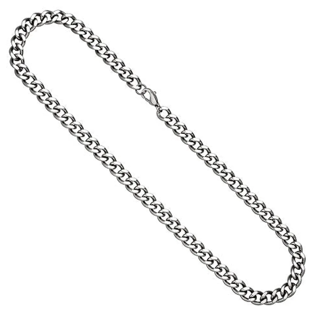 Panzerkette Edelstahl 55 cm Kette Halskette Karabiner