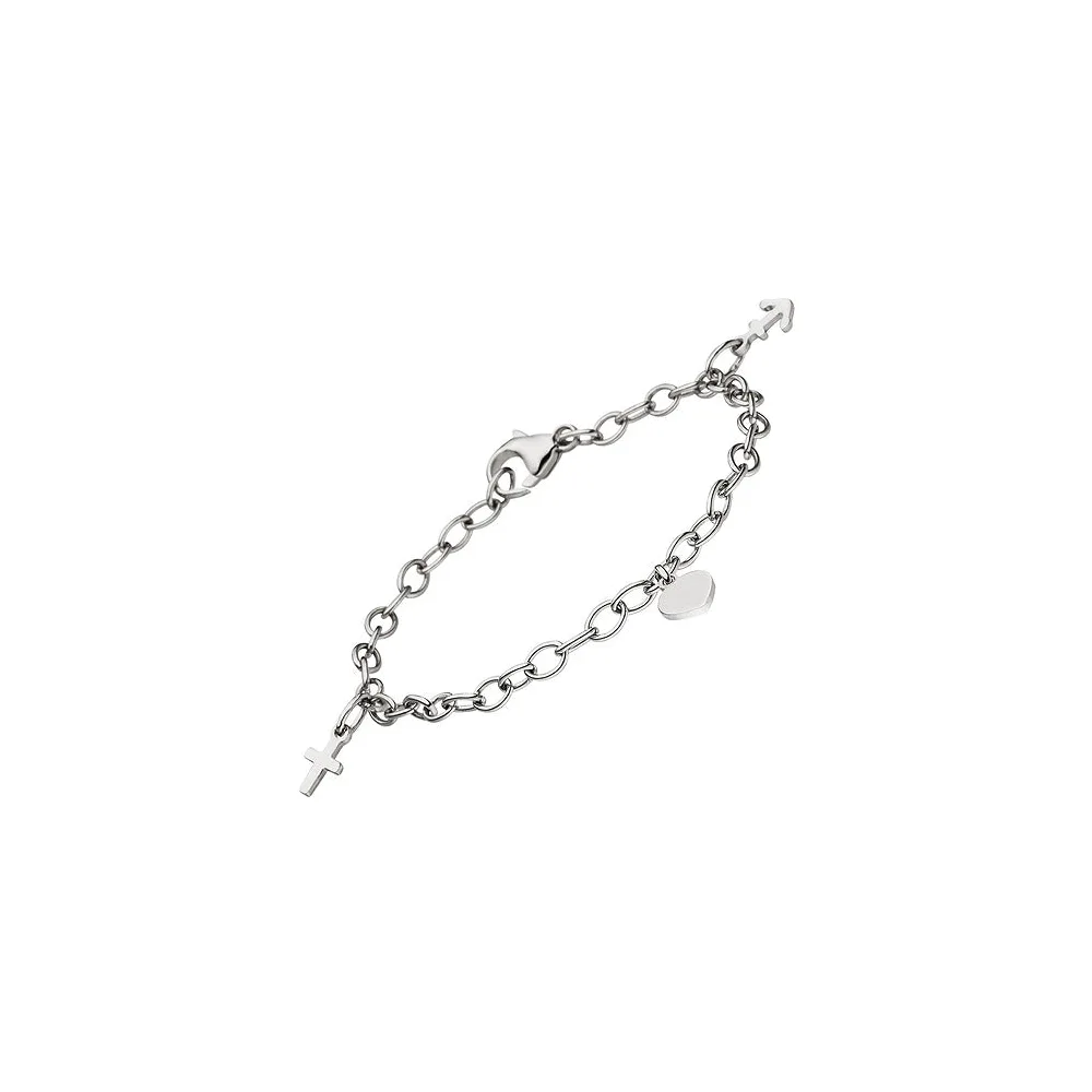 Kinder Armband Glaube Liebe Hoffnung 925 Sterling Silber 16 cm