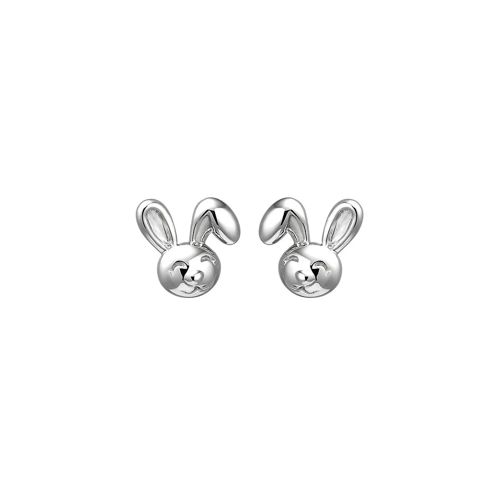 Kinder Ohrstecker Hase 925 Sterling Silber Ohrringe Kinderohrringe