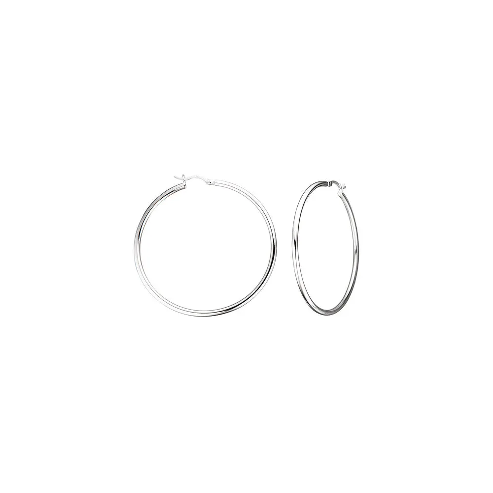 Creolen rund 925 Sterling Silber Ohrringe Silberohrringe Silbercreolen