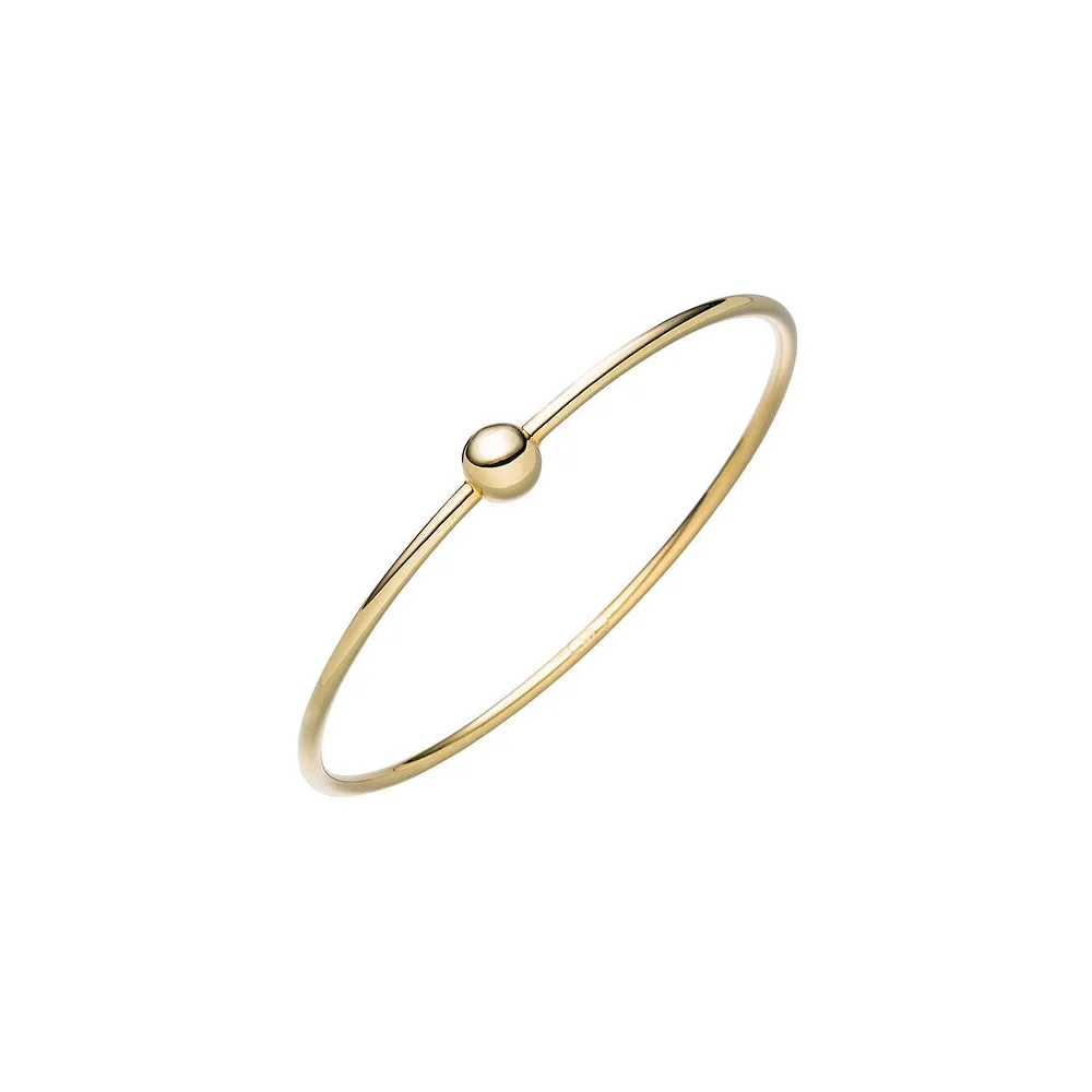 Armreif Armband mit Kugel 925 Sterling Silber gold vergoldet