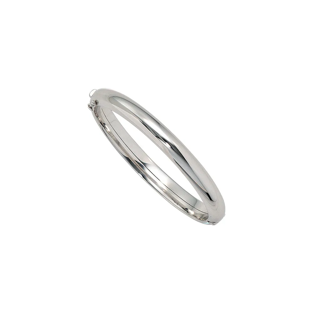 Armreif Armband oval 375 Gold Weißgold Goldarmreif Kastenschloss