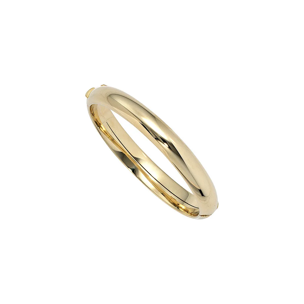 Armreif Armband oval 585 Gold Gelbgold Goldarmreif Kastenschloss