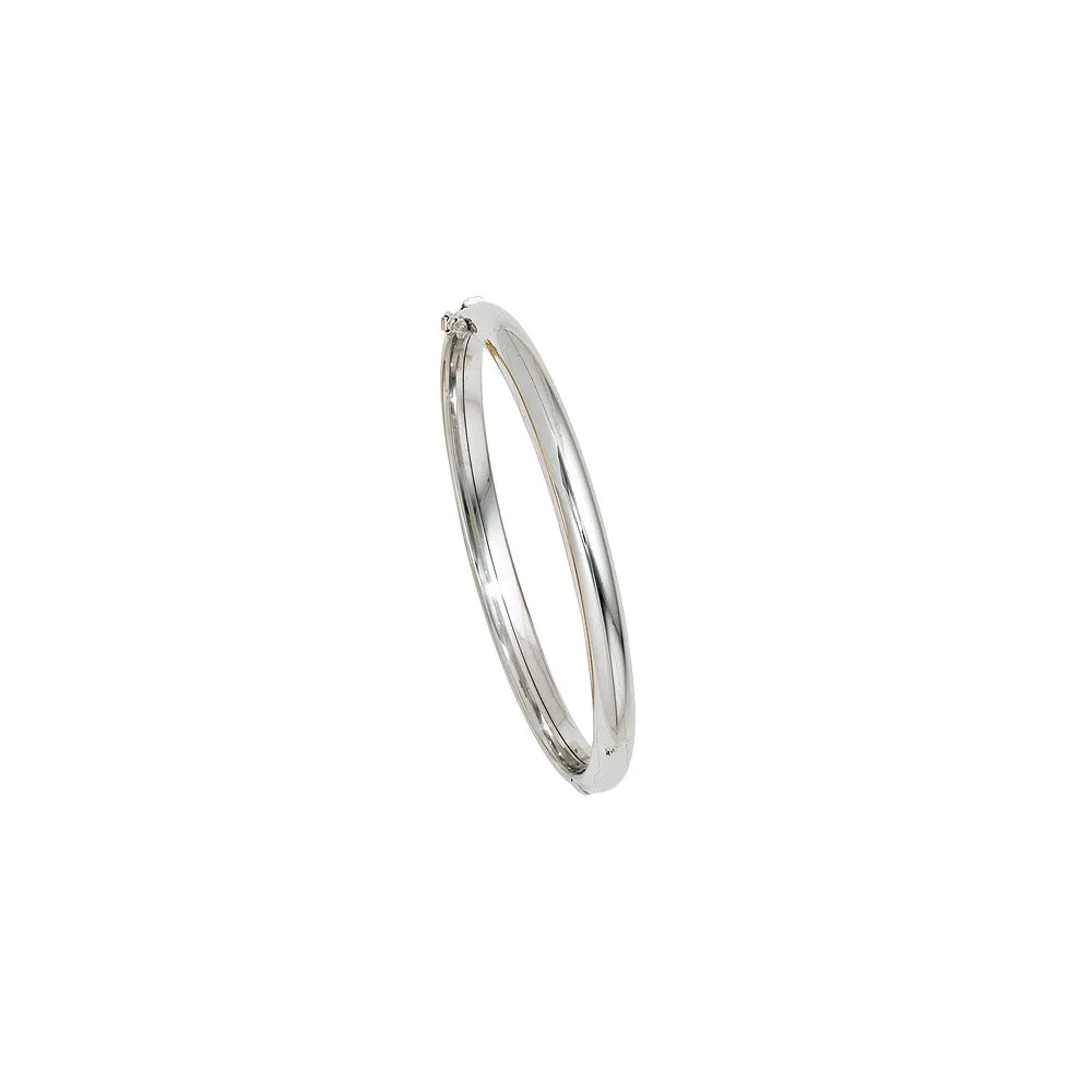 Armreif Armband oval 585 Gold Weißgold Goldarmreif Kastenschloss