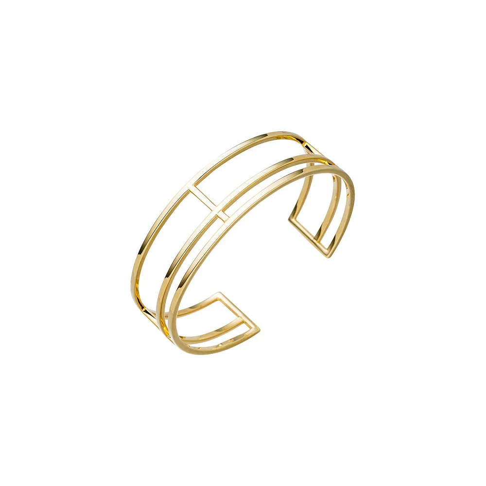 Armspange / offener Armreif 925 Silber gold vergoldet Armband mehrreihig
