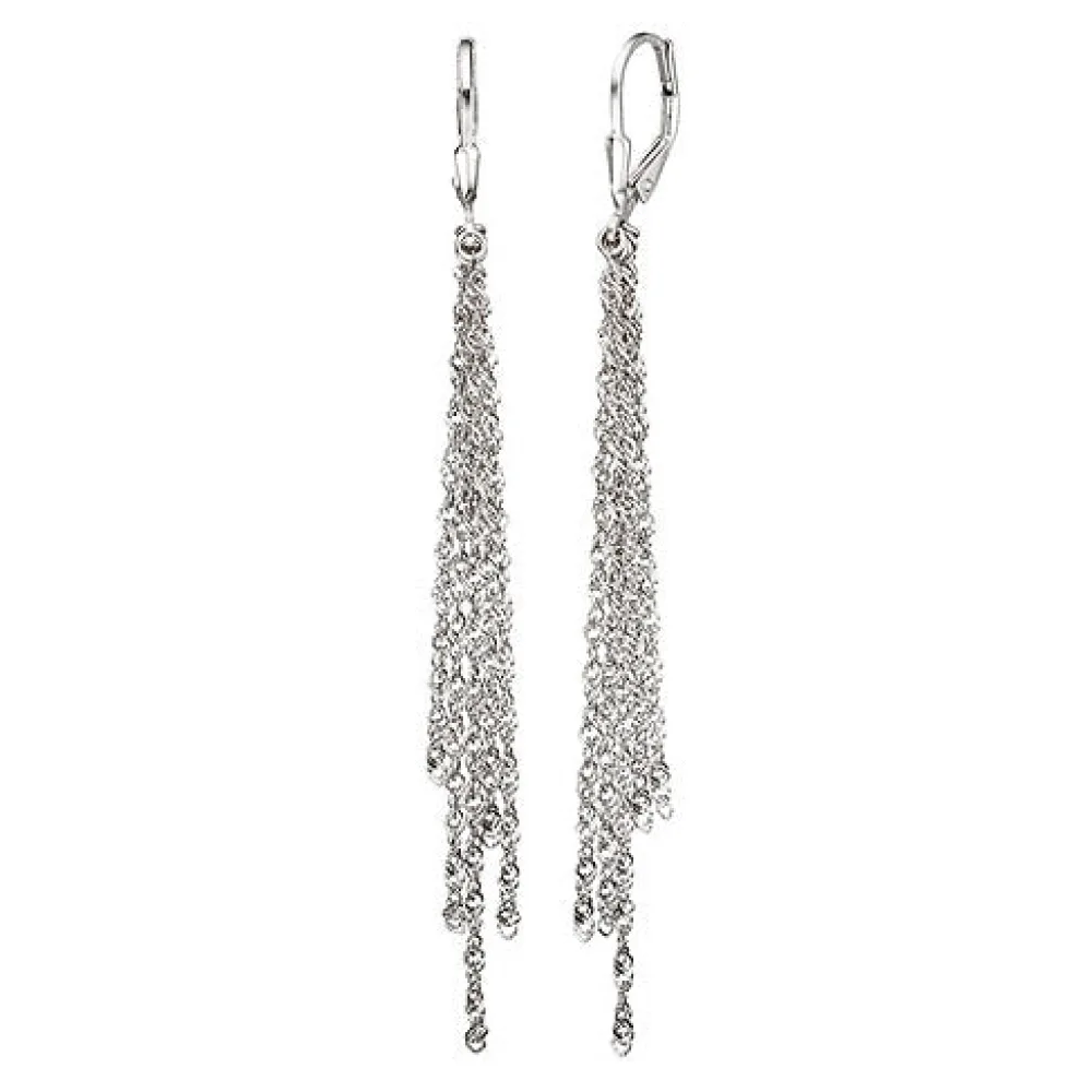 Boutons 925 Sterling Silber Ohrringe Ohrhänger Silberohrringe