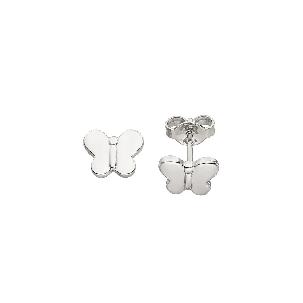 Kinder Ohrstecker Schmetterling 925 Sterling Silber Ohrringe Kinderohrringe