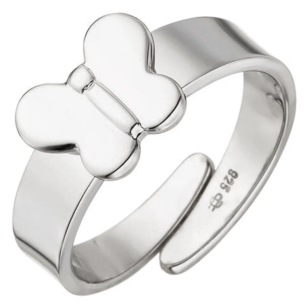 Kinder Ring Schmetterling 925 Sterling Silber Silberring Kinderring-46