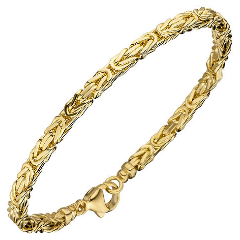 Königsarmband 333 Gold Gelbgold 19 cm Armband Goldarmband
