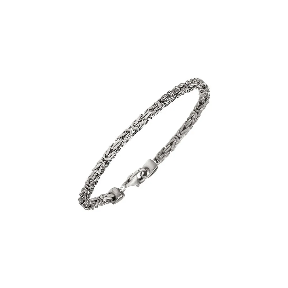 Königsarmband 925 Sterling Silber 21 cm Armband Silberarmband