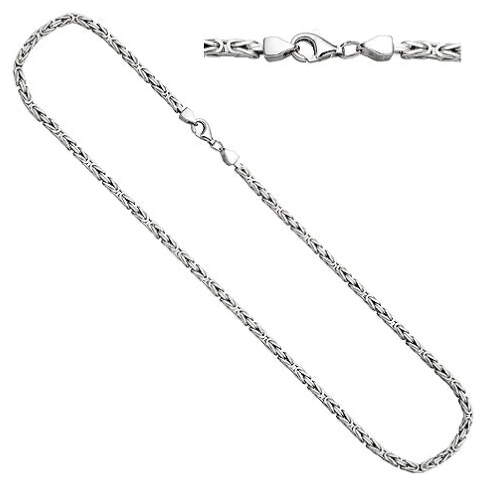 Königskette 925 Sterling Silber 3 1 mm 50 cm Kette Halskette Silberkette