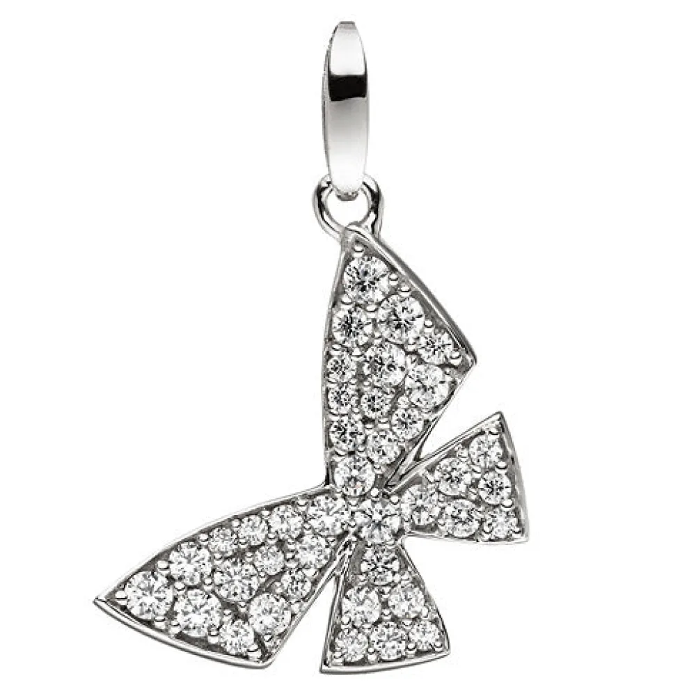 Anhänger Schmetterling 333 Gold Weißgold 39 Zirkonia Wwißgoldanhänger