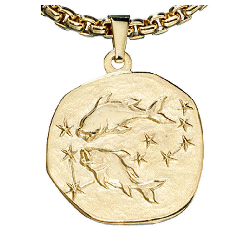 Anhänger Sternzeichen Fische 333 Gold Gelbgold Sternzeichenanhänger