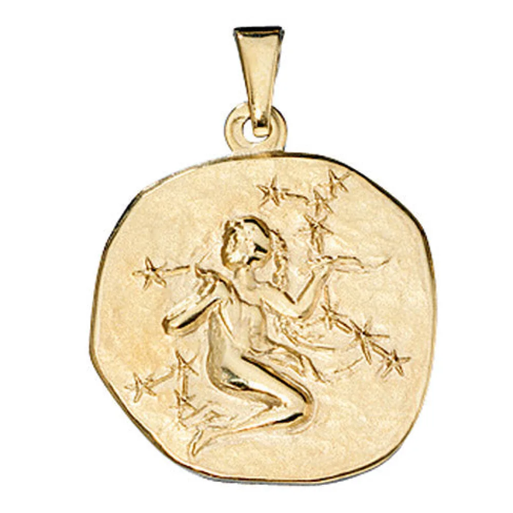 Anhänger Sternzeichen Jungfrau 333 Gold Gelbgold Sternzeichenanhänger