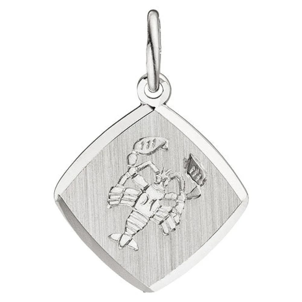 Anhänger Sternzeichen Krebs 925 Sterling Silber matt Sternzeichenanhänger