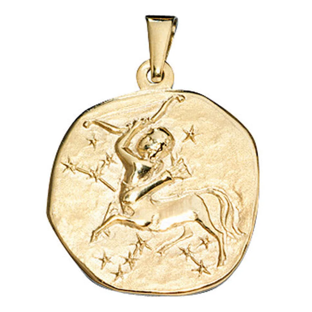 Anhänger Sternzeichen Schütze 333 Gold Gelbgold Sternzeichenanhänger