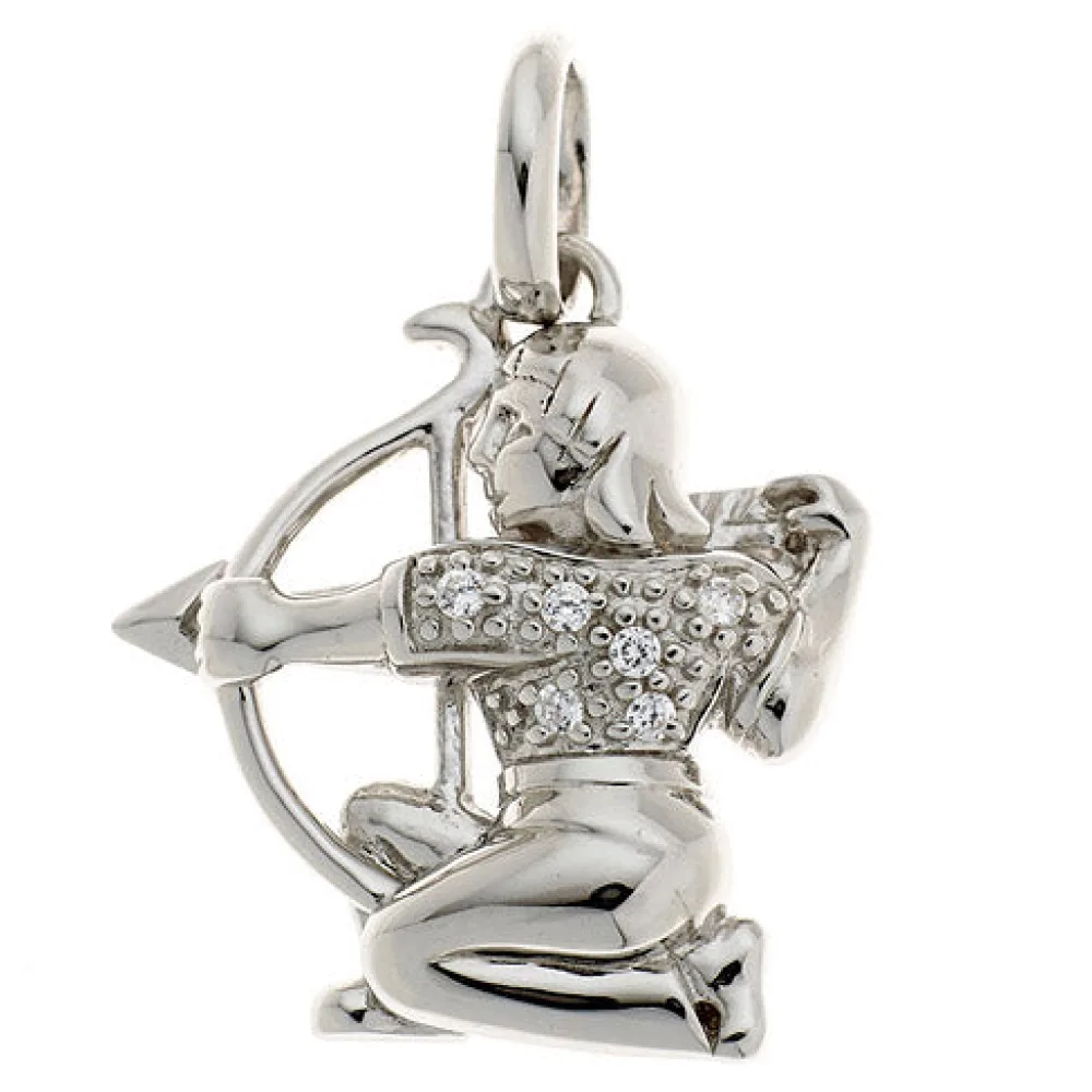 Anhänger Sternzeichen Schütze 925 Silber mit Zirkonia Sternzeichenanhänger