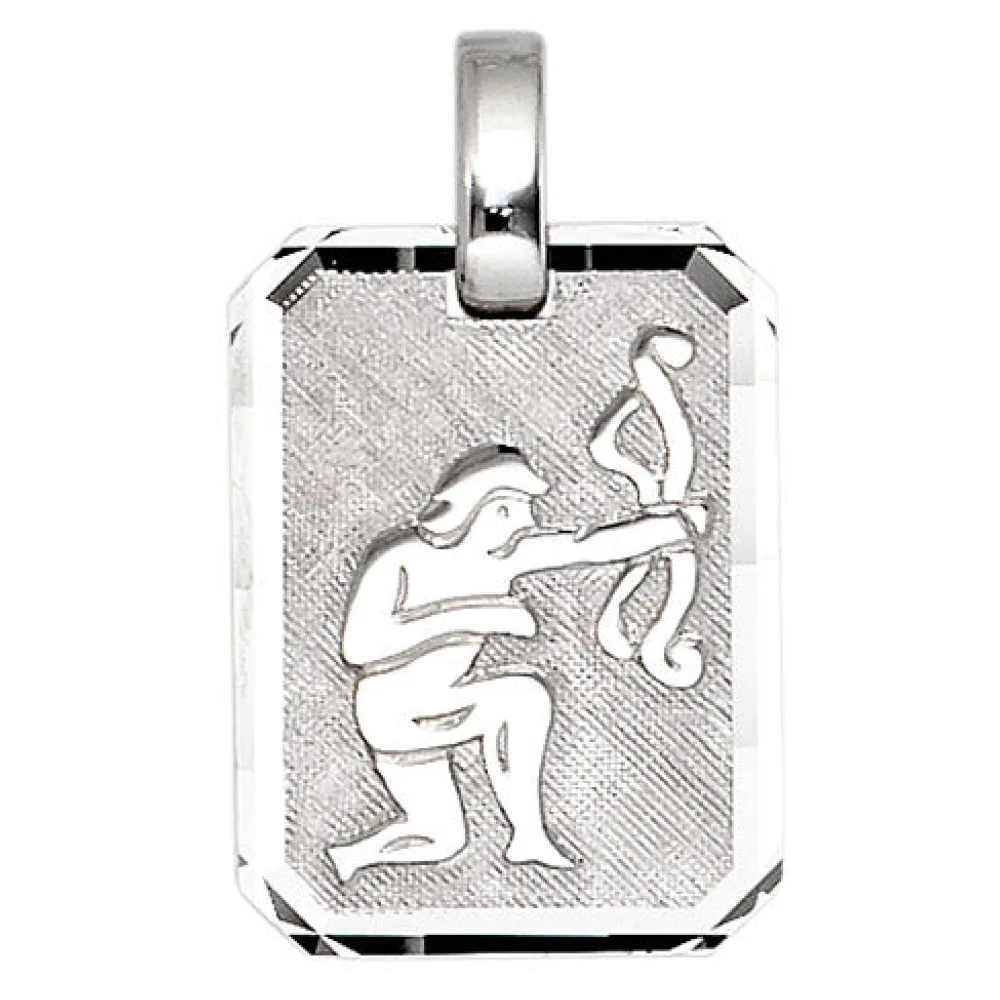 Anhänger Sternzeichen Schütze 925 Sterling Silber matt Sternzeichenanhänger