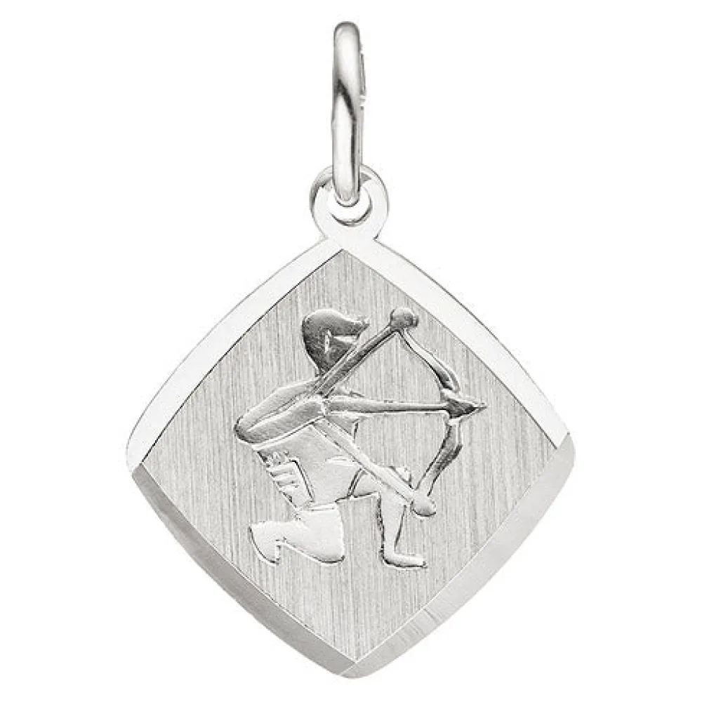 Anhänger Sternzeichen Schütze 925 Sterling Silber matt Sternzeichenanhänger