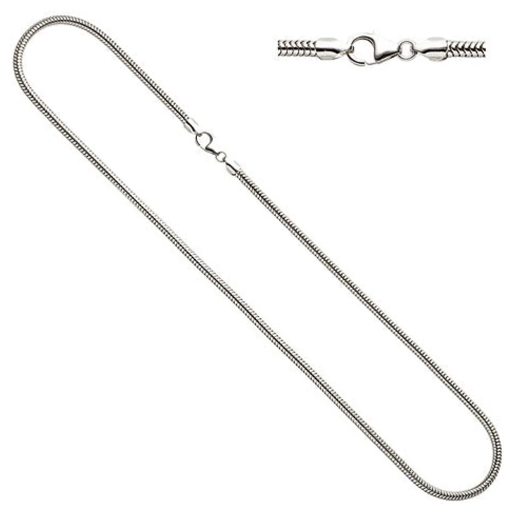 Schlangenkette 925 Sterling Silber 2 9 mm 50 cm Kette Halskette Silberkette