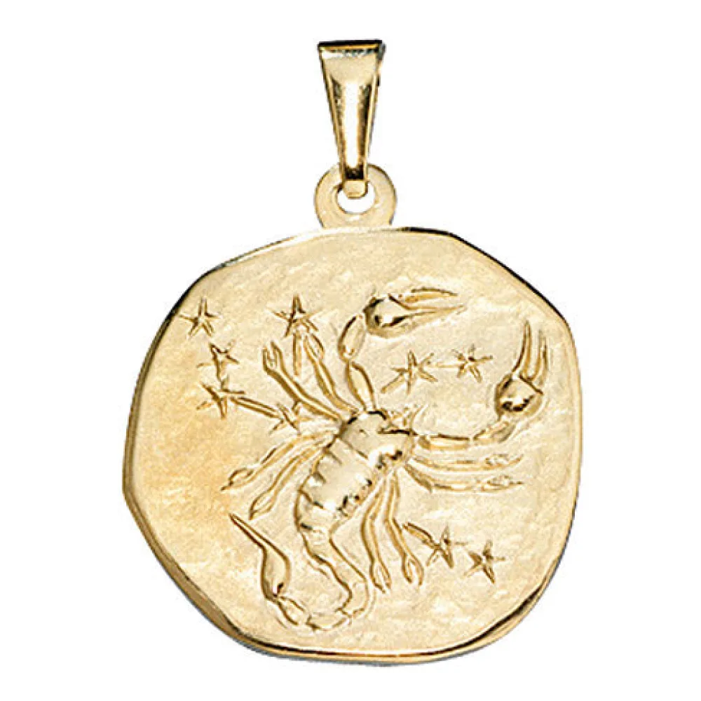 Anhänger Sternzeichen Skorpion 333 Gold Gelbgold Sternzeichenanhänger