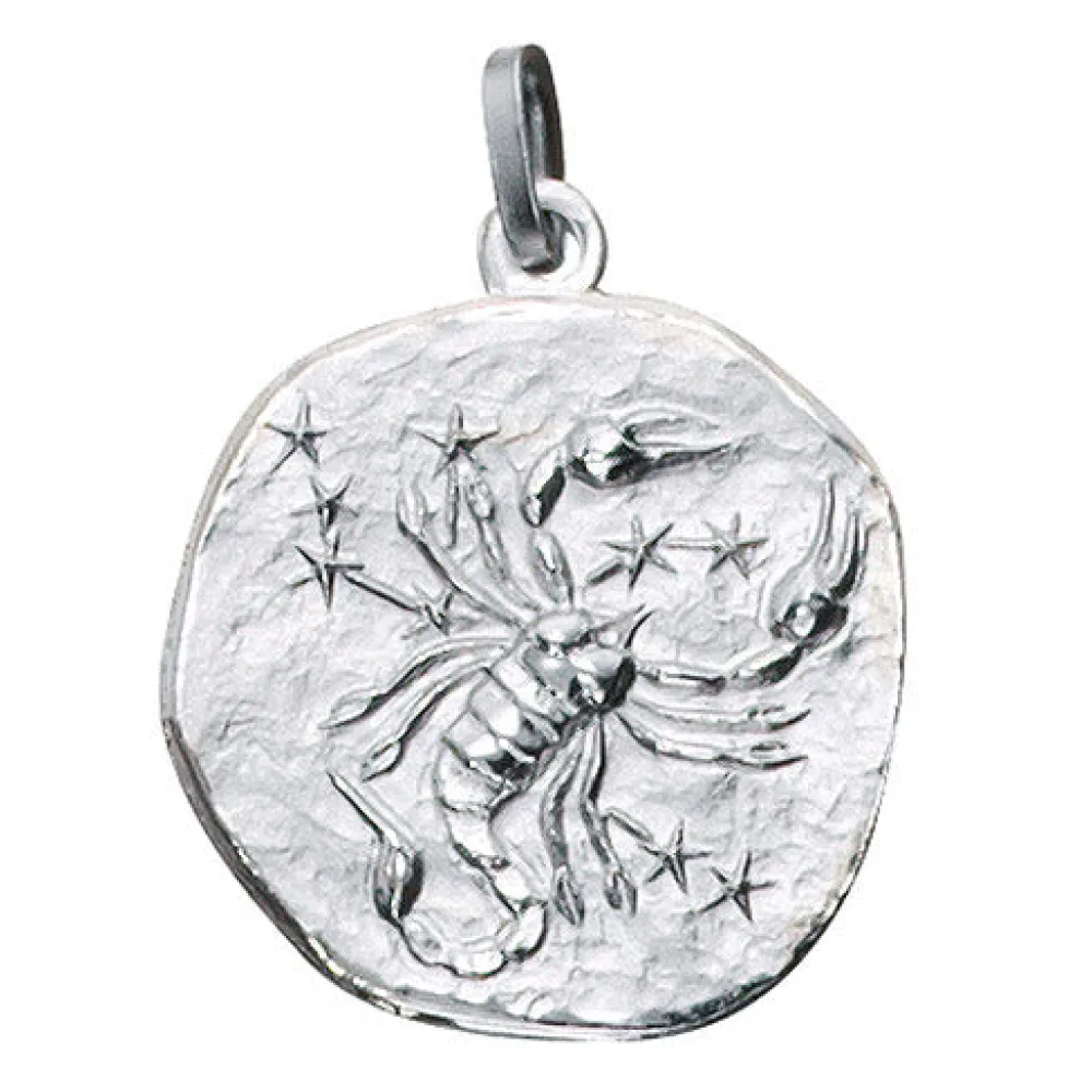 Anhänger Sternzeichen Skorpion 925 Sterling Silber matt Sternzeichenanhänger