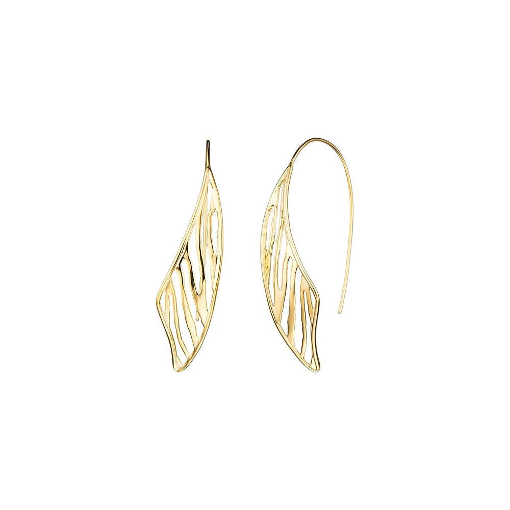 Durchzieh-Ohrhänger 925 Sterling Silber gold vergoldet Ohrringe zum Durchziehen