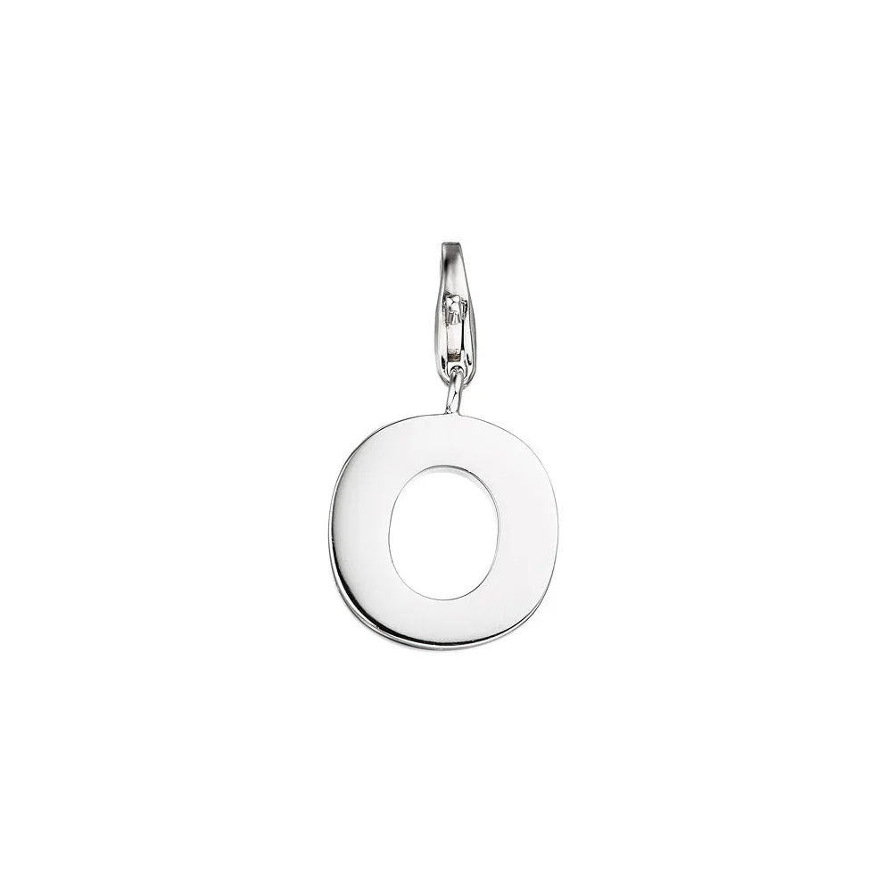 Einhänger Charm Buchstabe O 925 Sterling Silber Anhänger für Bettelarmband