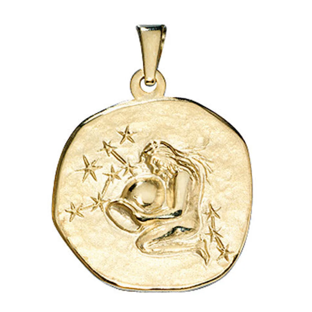 Anhänger Sternzeichen Wassermann 333 Gold Gelbgold Sternzeichenanhänger