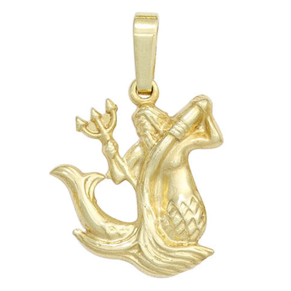 Anhänger Sternzeichen Wassermann 333 Gold Gelbgold Sternzeichenanhänger