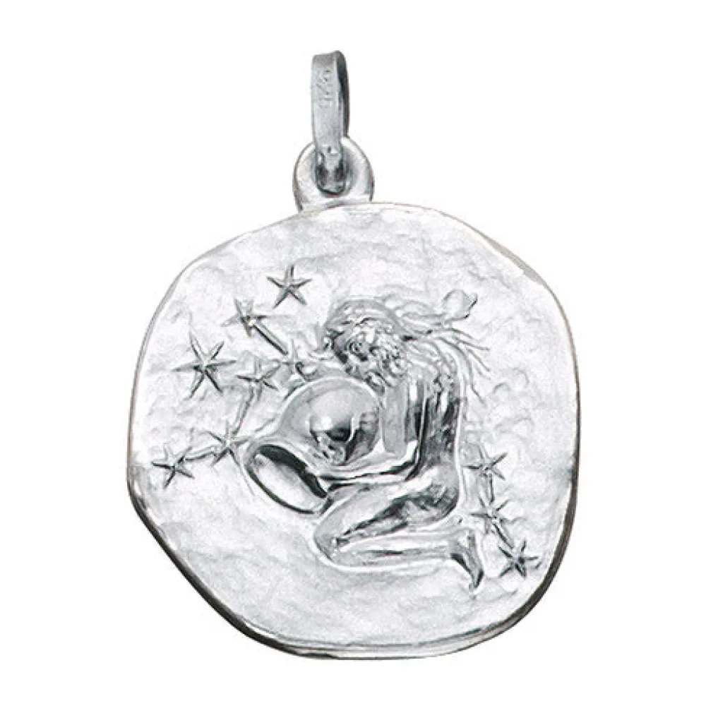 Anhänger Sternzeichen Wassermann 925 Silber matt Sternzeichenanhänger