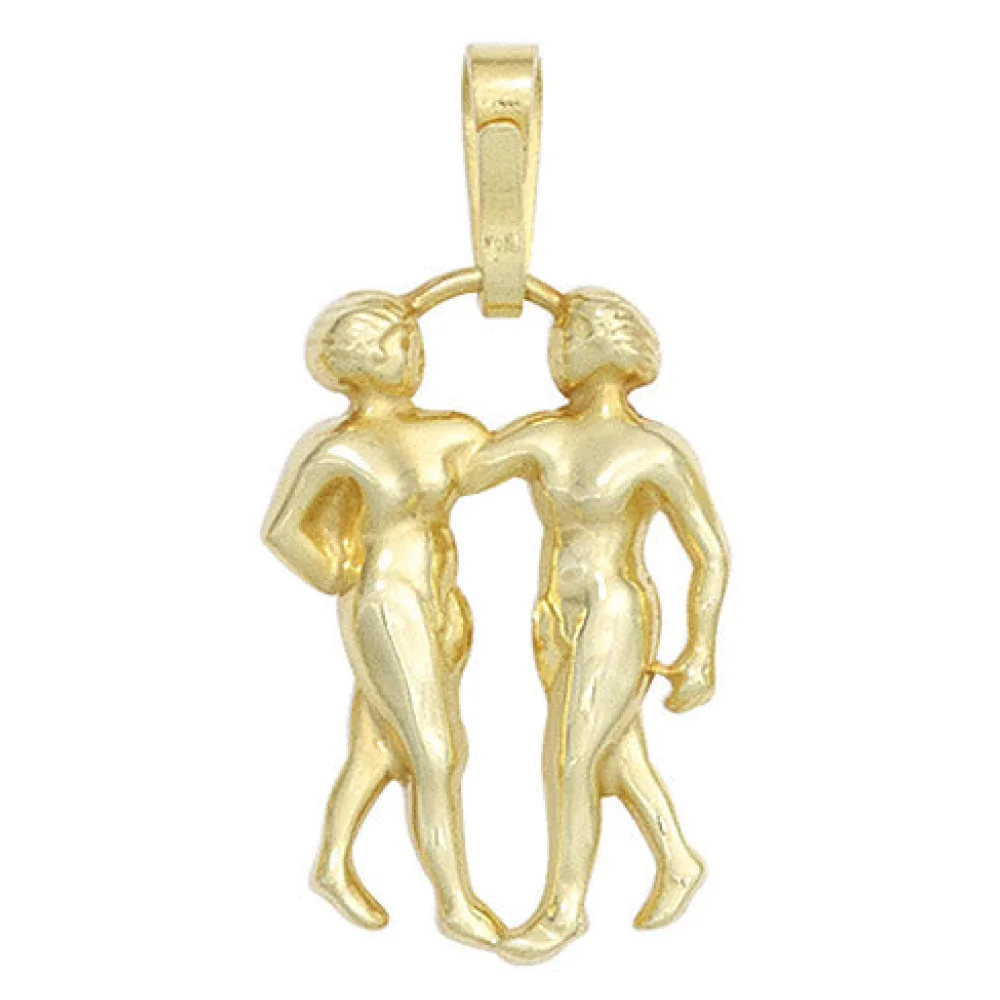 Anhänger Sternzeichen Zwilling 333 Gold Gelbgold Sternzeichenanhänger