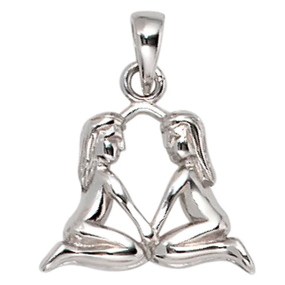 Anhänger Sternzeichen Zwilling 925 Sterling Silber Sternzeichenanhänger