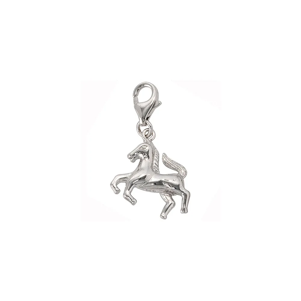 Einhänger Charm Pferd 925 Sterling Silber rhodiniert