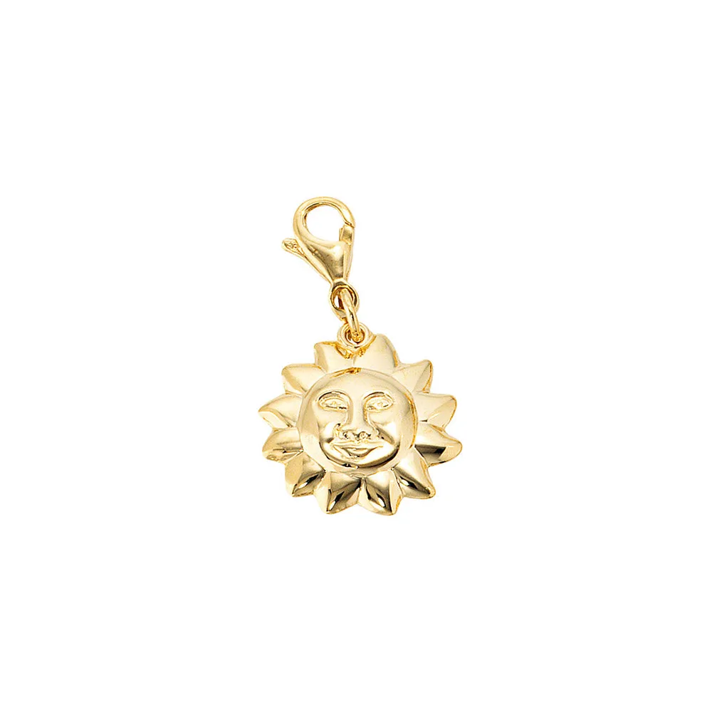 Einhänger Charm Sonne 333 Gold Gelbgold