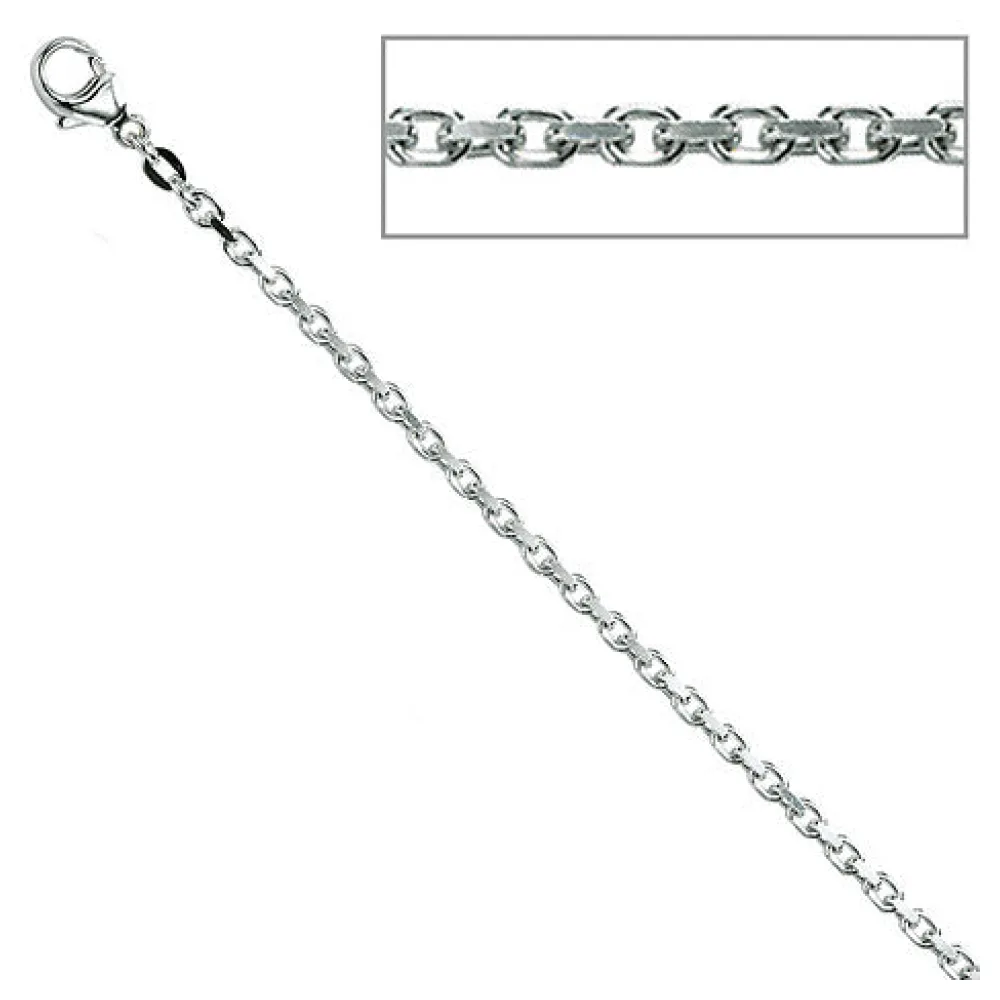 Ankerkette 925 Silber 2 mm 42 cm Halskette Kette Silberkette Karabiner