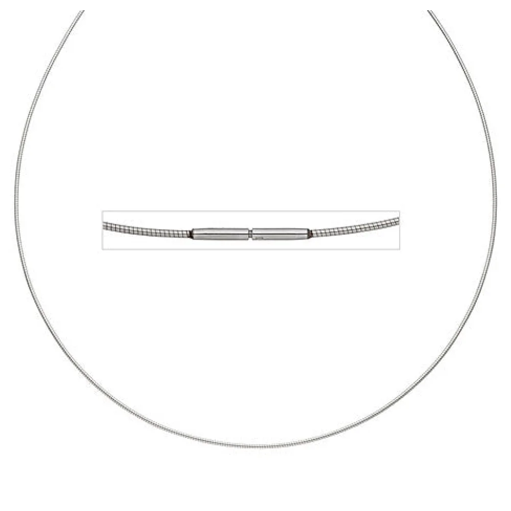 Halsreif Edelstahl 1 0 mm 42 cm Halskette Kette