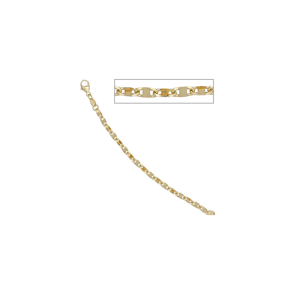 Armband 585 Gold Gelbgold 19 cm Goldarmband Karabiner