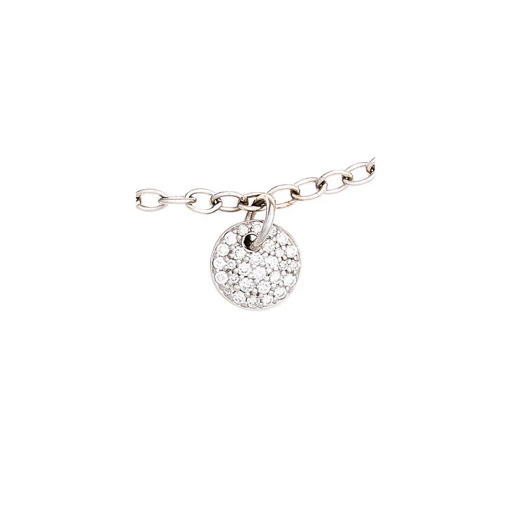 Armband 585 Gold Weißgold 29 Diamanten Brillanten 18 5 cm Weißgoldarmband
