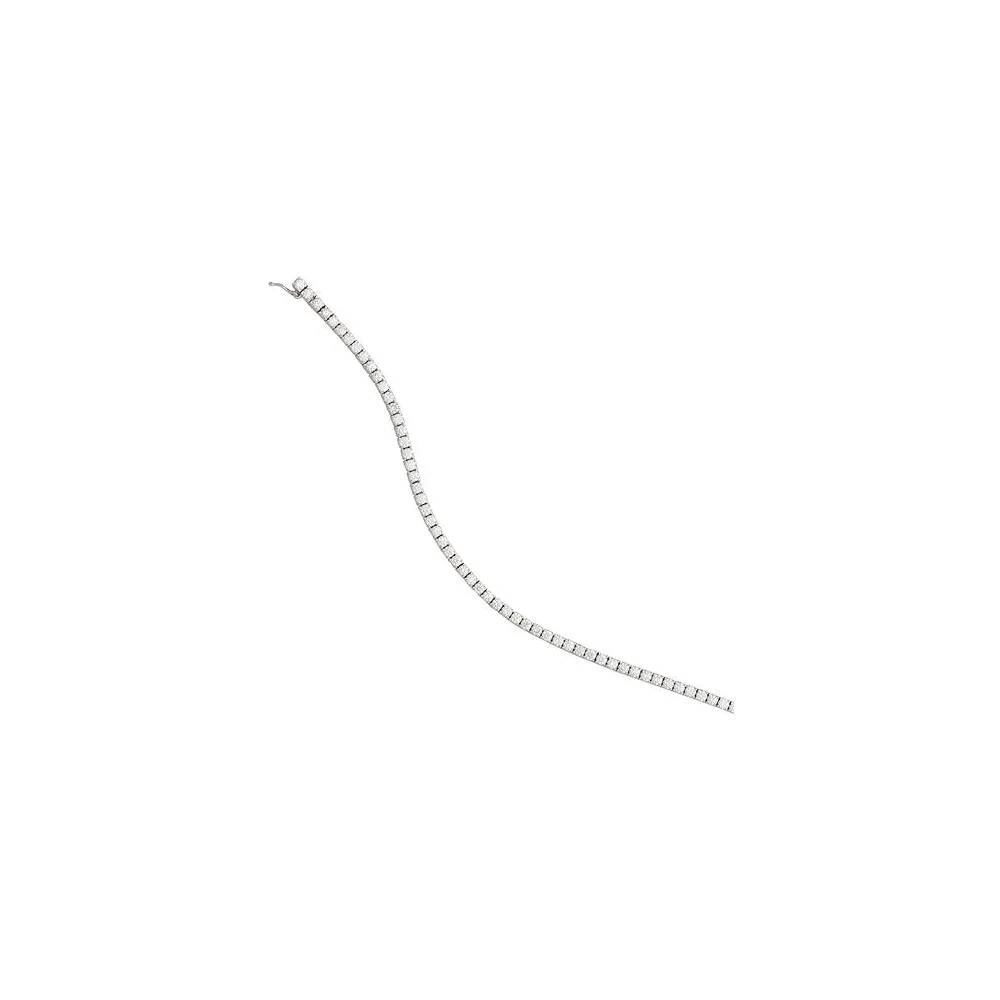 Armband 750 Gold Weißgold 68 Diamanten Brillanten 3 53ct. 18 cm Weißgoldarmband