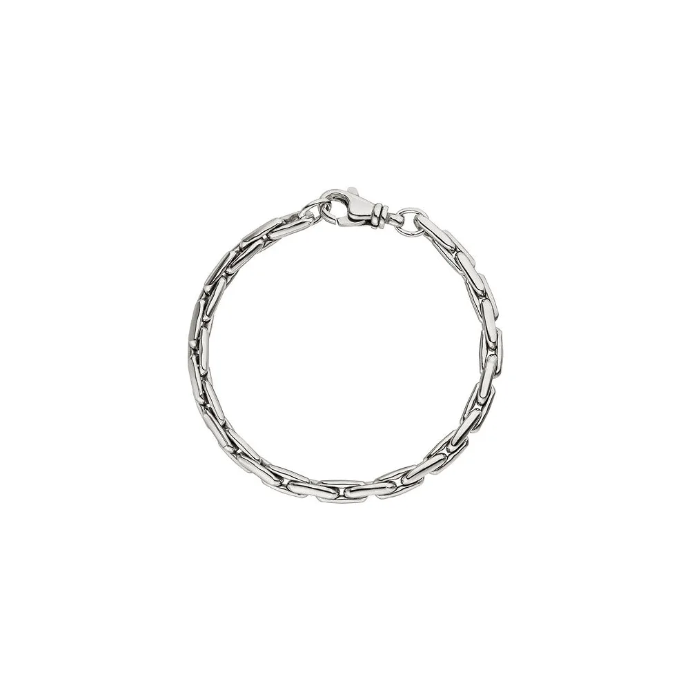 Armband 925 Sterling Silber rhodiniert 19 cm Silberarmband Karabiner