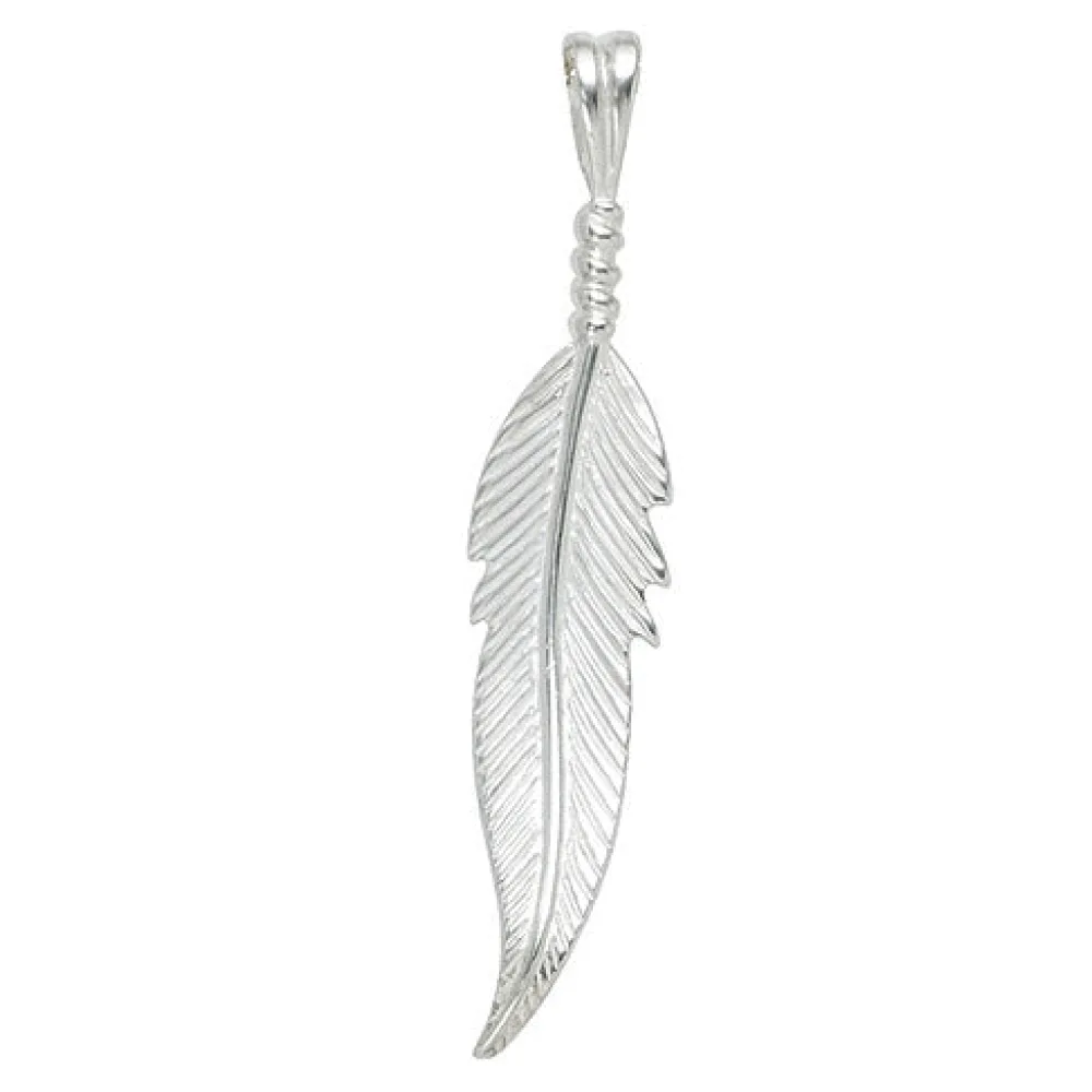 Anhänger Feder 925 Sterling Silber