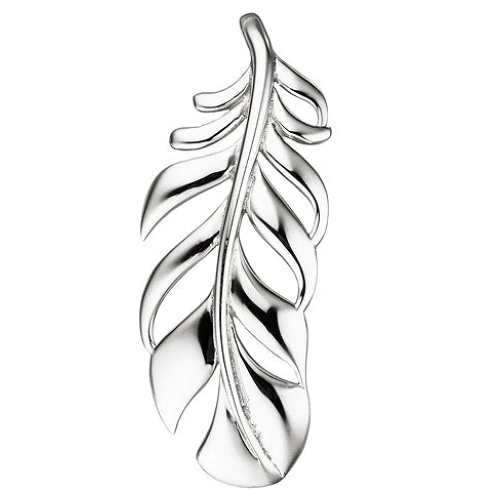 Anhänger Feder 925 Sterling Silber Silberanhänger