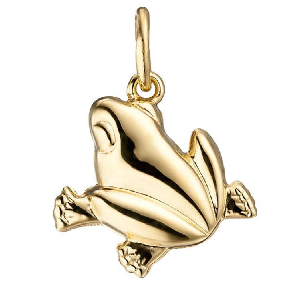 Anhänger Frosch 333 Gold Gelbgold Goldanhänger Froschanhänger