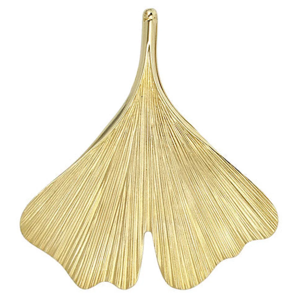 Anhänger Ginkgo Ginko 375 Gold Gelbgold