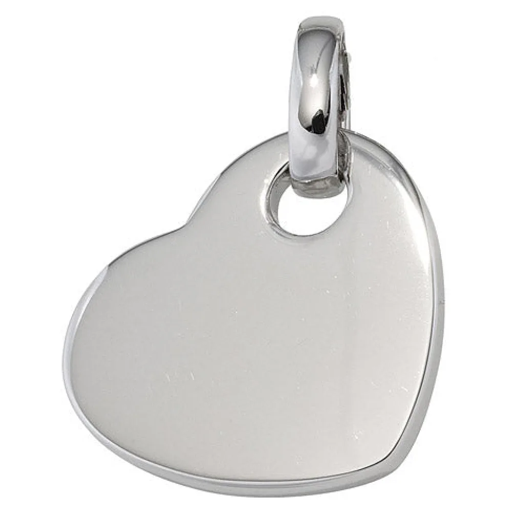 Anhänger Herz 925 Sterling Silber rhodiniert Herzanhänger