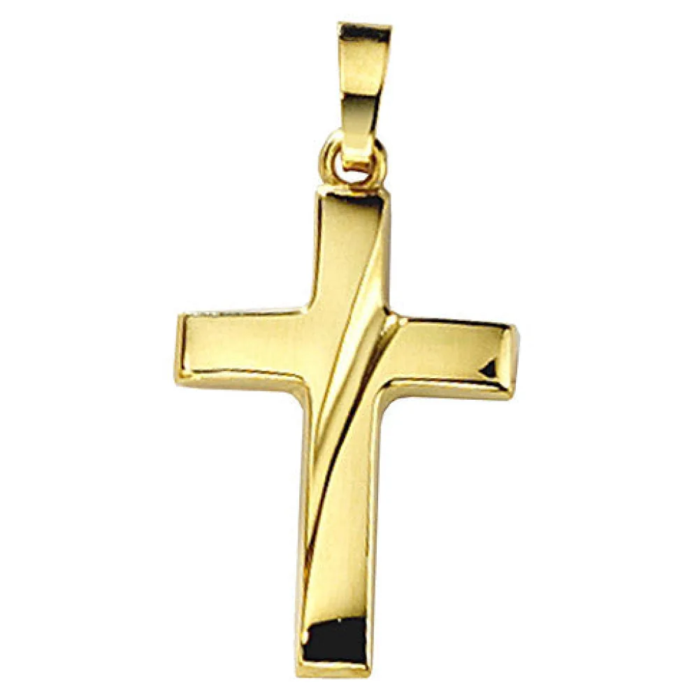 Anhänger Kreuz 333 Gold Gelbgold Kreuzanhänger Goldkreuz