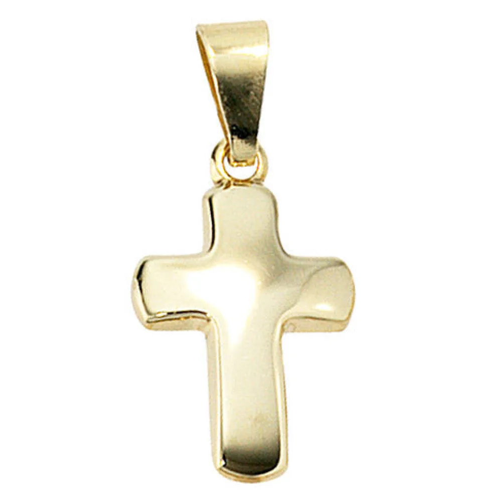 Anhänger Kreuz 333 Gold Gelbgold Kreuzanhänger Goldkreuz