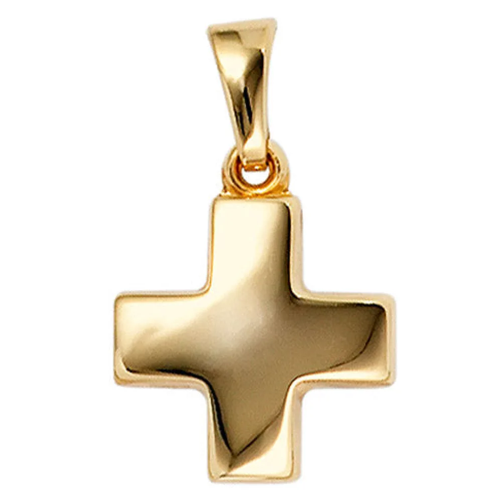 Anhänger Kreuz 333 Gold Gelbgold Kreuzanhänger Goldkreuz